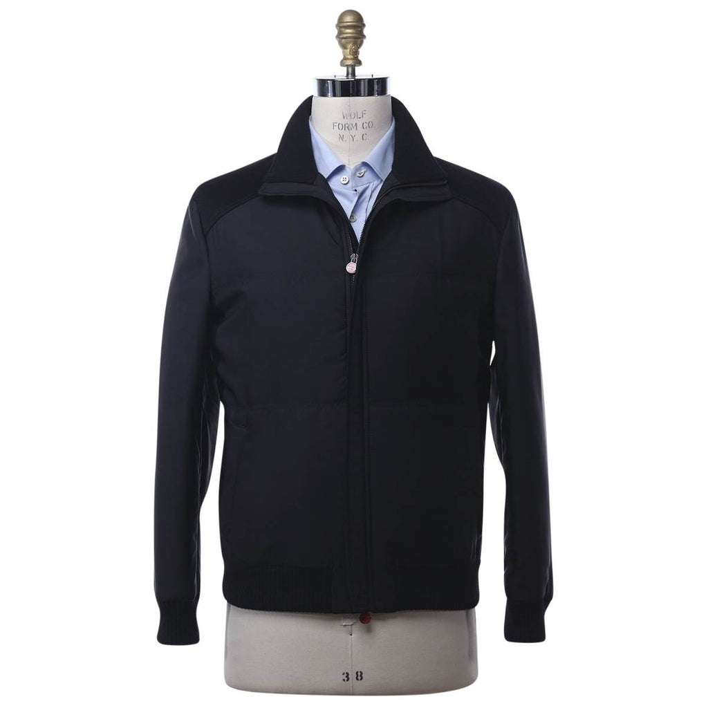 Kiton KITON Black Silk Coat Black 000