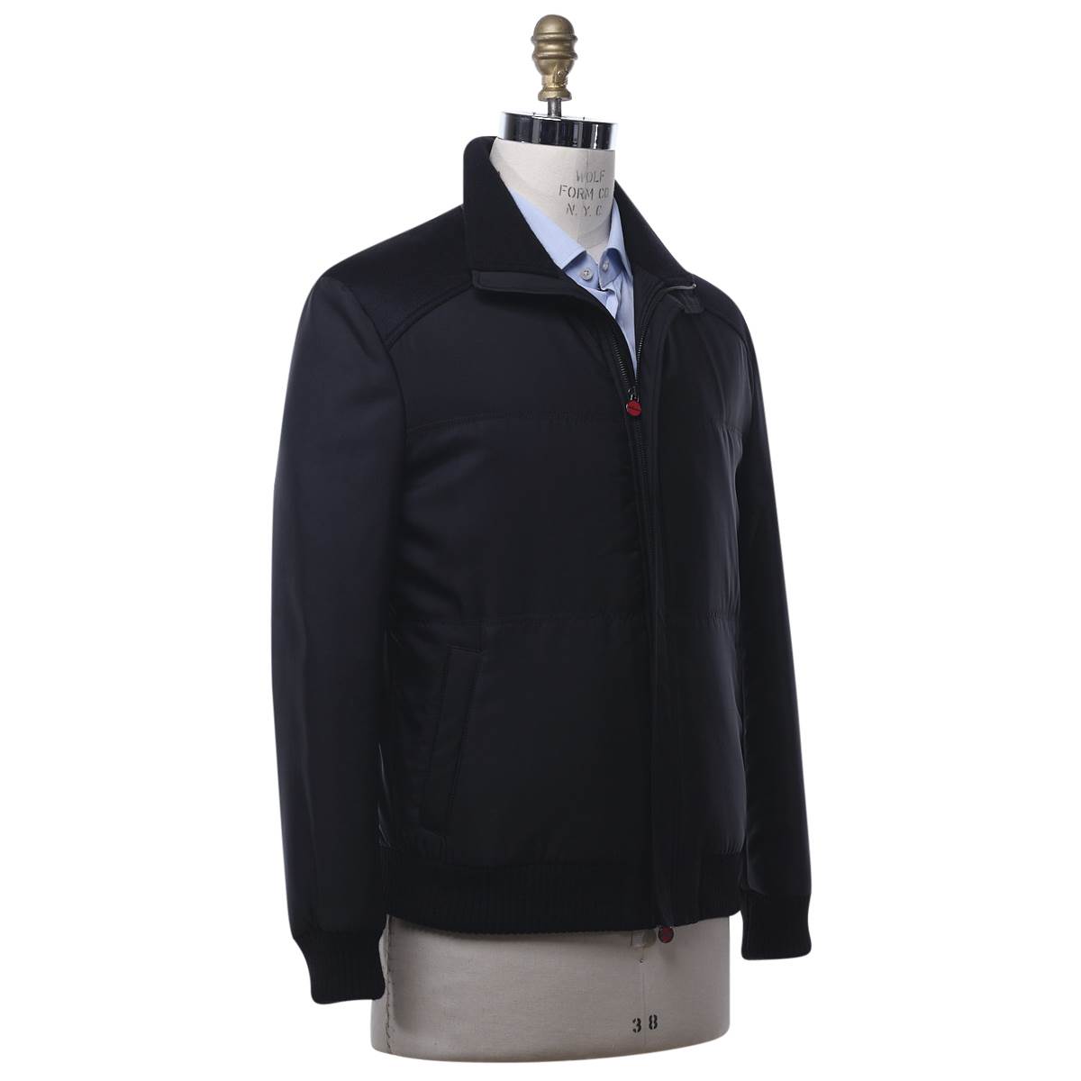 Kiton KITON Black Silk Coat Black 001