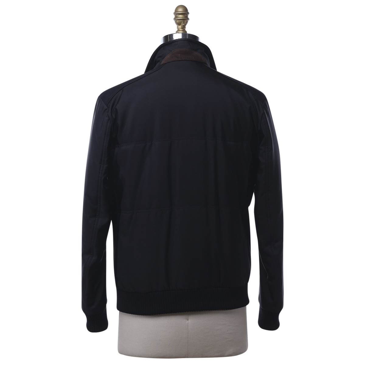 KITON Black Silk Coat