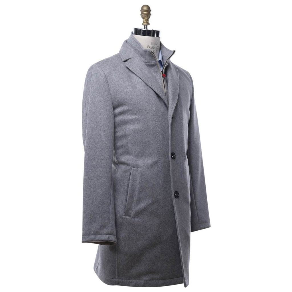 Kiton KITON Gray Cashmere Coat Gray 001
