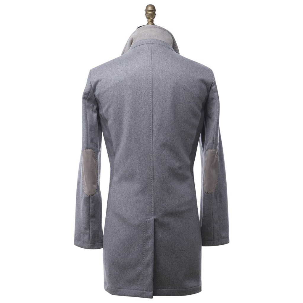 KITON Gray Cashmere Coat