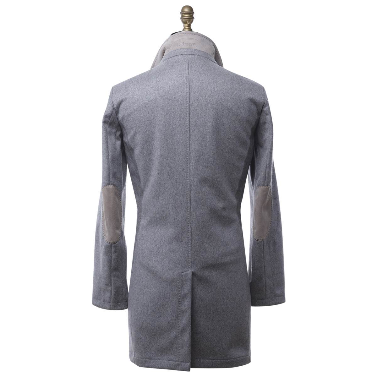 KITON Gray Cashmere Coat