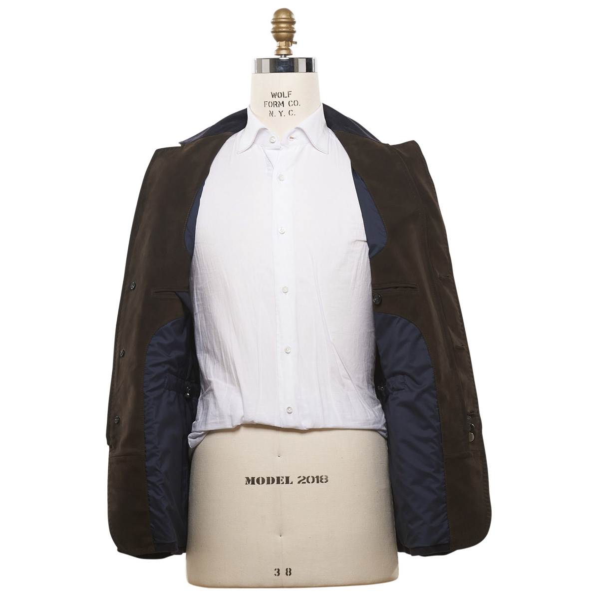 KITON Dark Blue Cashmere Silk Coat