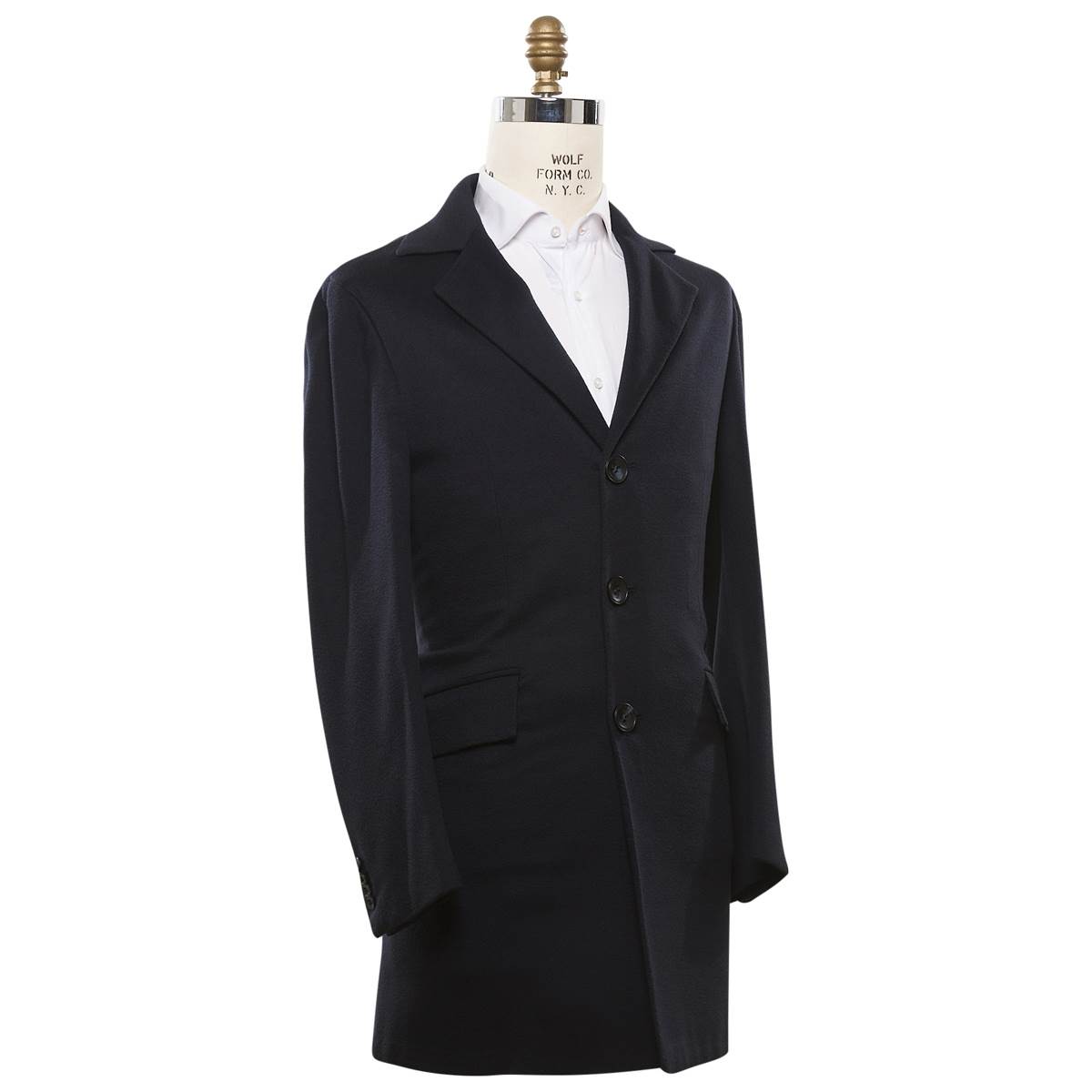 Kiton KITON Dark Blue Cashmere Vicuna Perù Coat Dark Blue 001