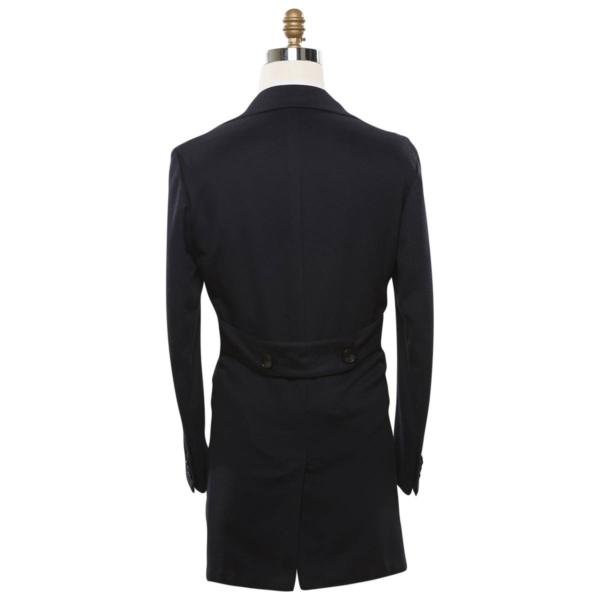 KITON Dark Blue Cashmere Vicuna Perù Coat