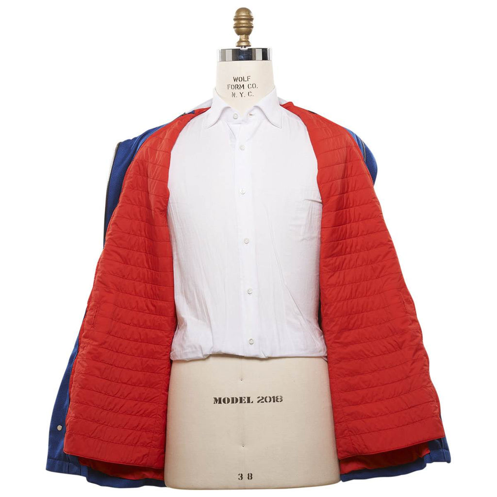 KITON Blue Cashmere Silk Coat