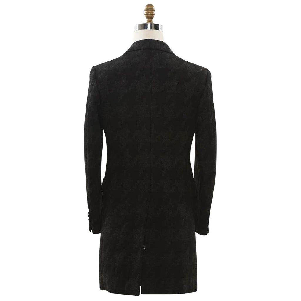 KITON Dark Gray Wool Overcoat