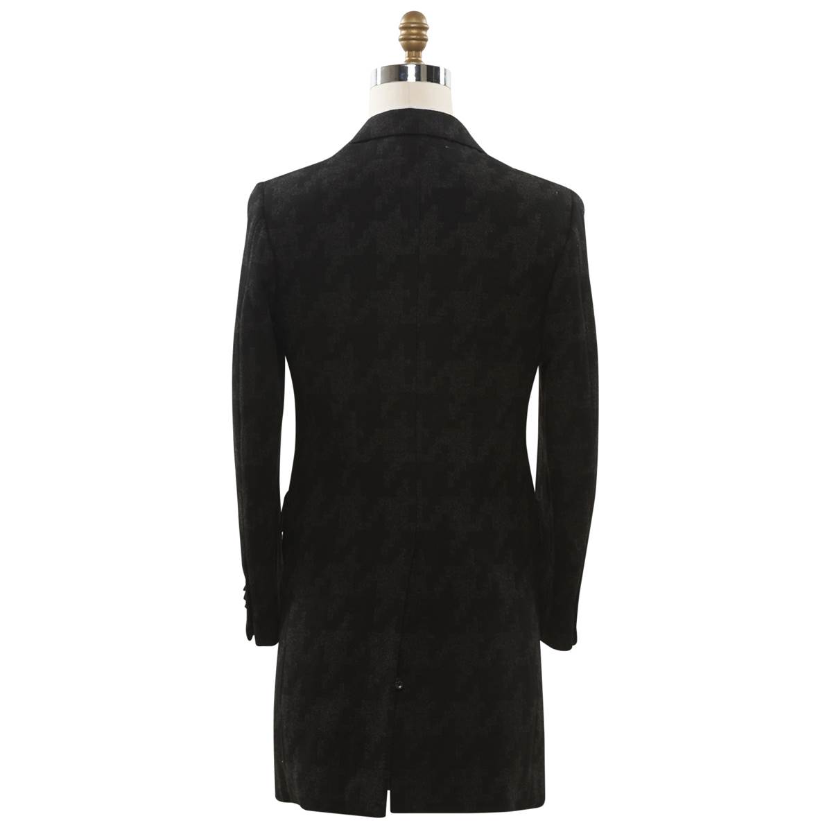 KITON Dark Gray Wool Overcoat