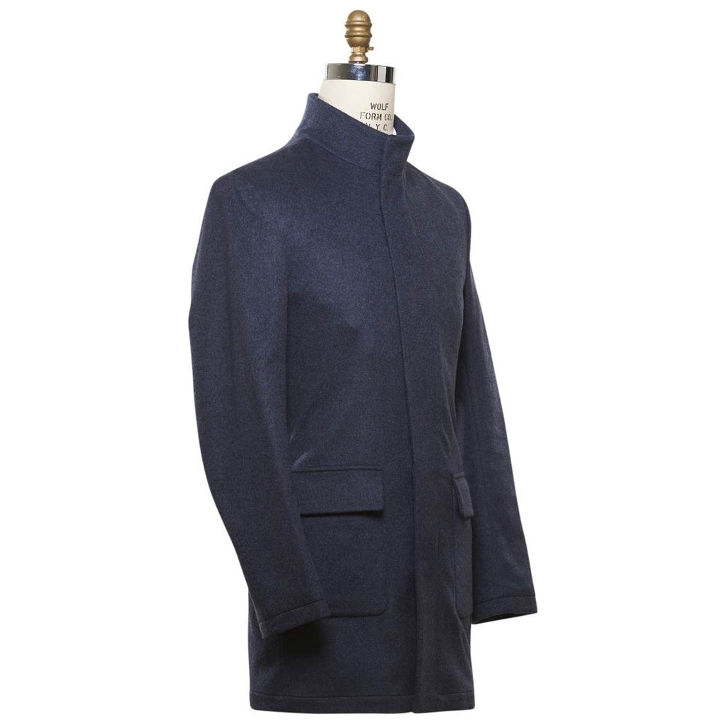 Kiton KITON Blue Cashmere Coat Blue 001