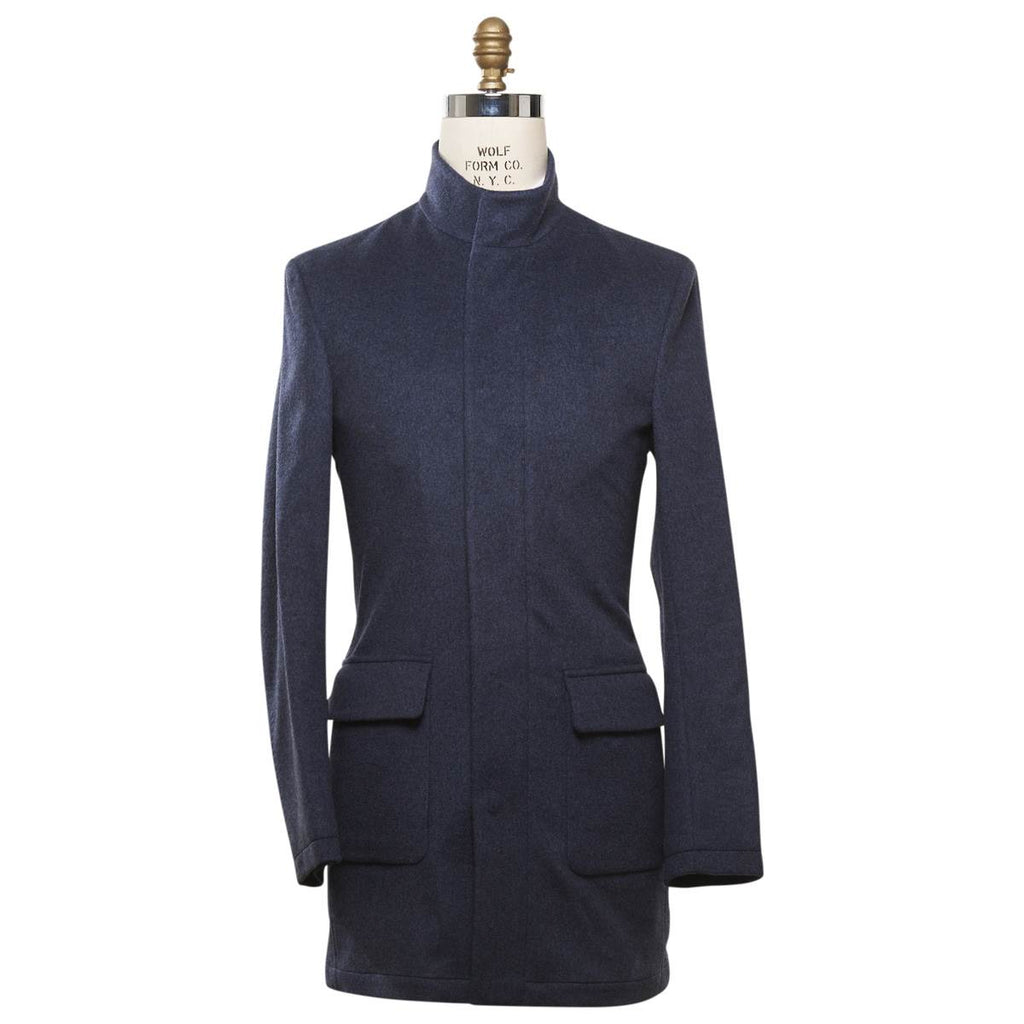 KITON Blue Cashmere Coat