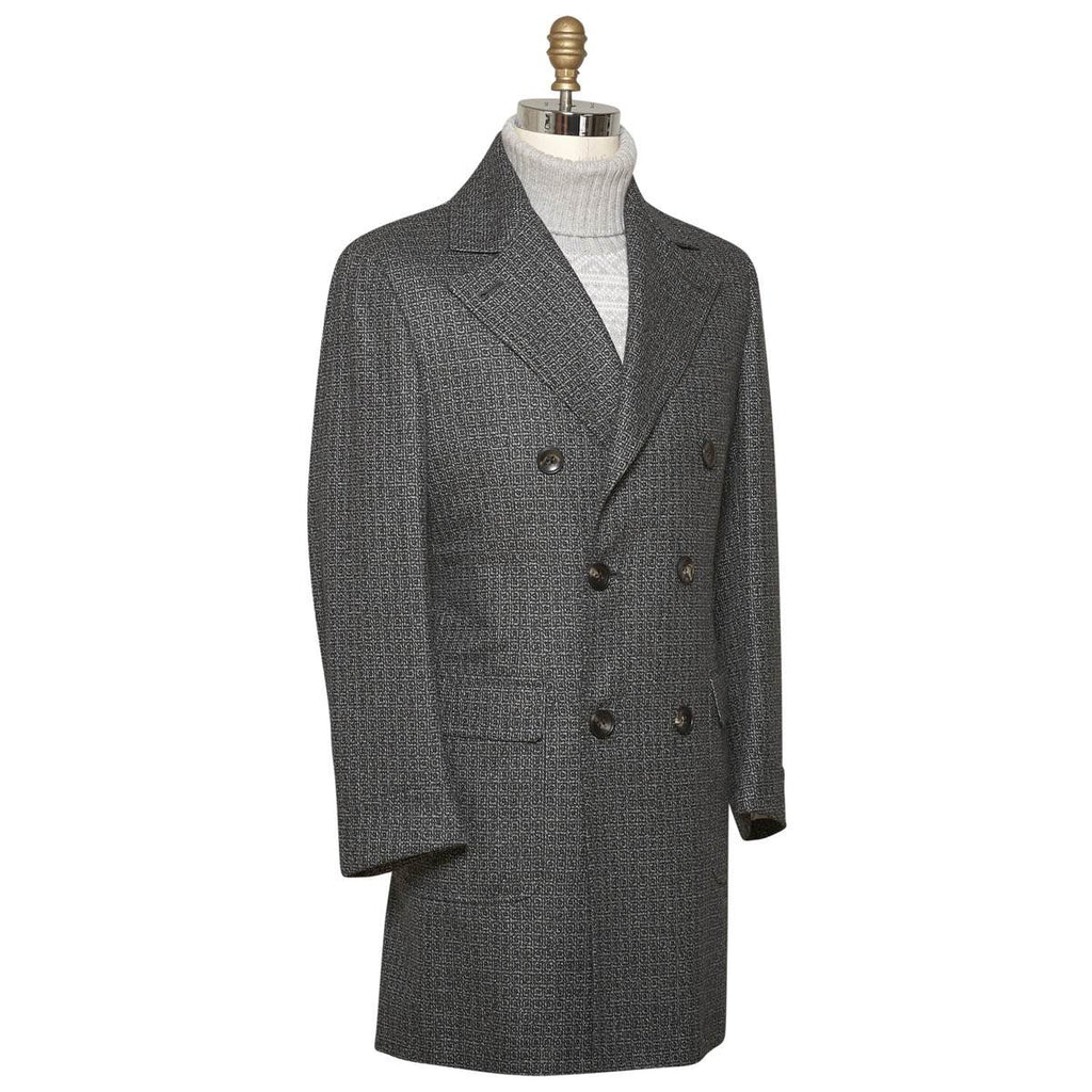 Kiton KITON Gray Cashmere Overcoat Gray 001