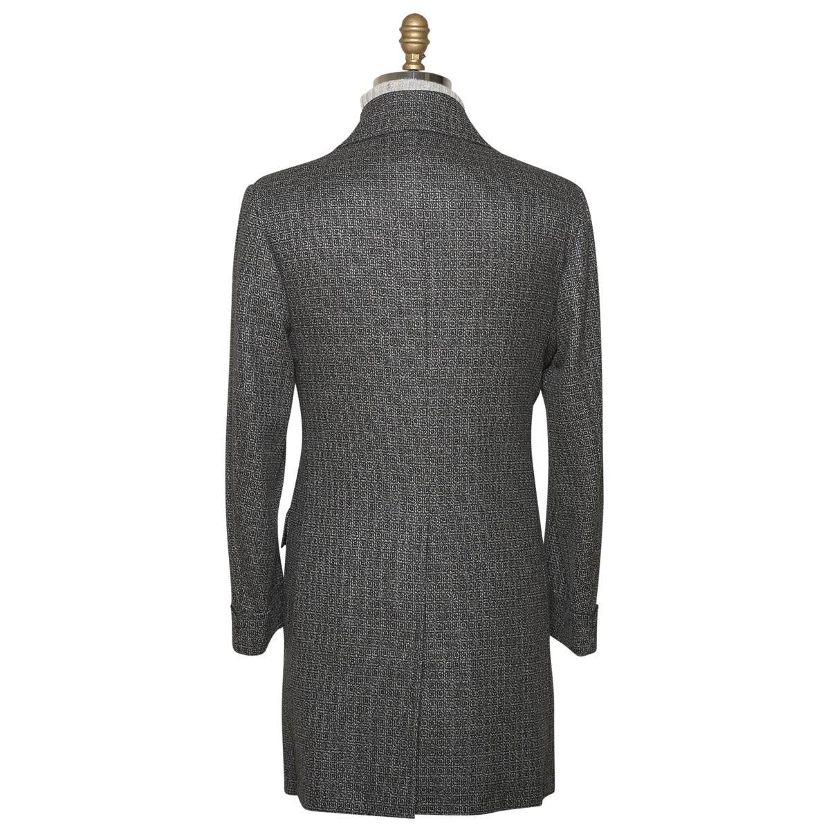 KITON Gray Cashmere Overcoat