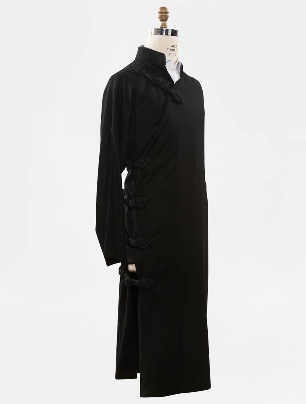 KITON Black Vicuna Peru Silk Overcoat