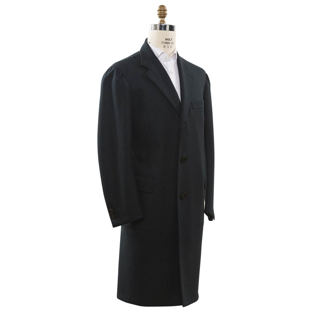 Kiton KITON Green Virgin Wool Overcoat Green 001