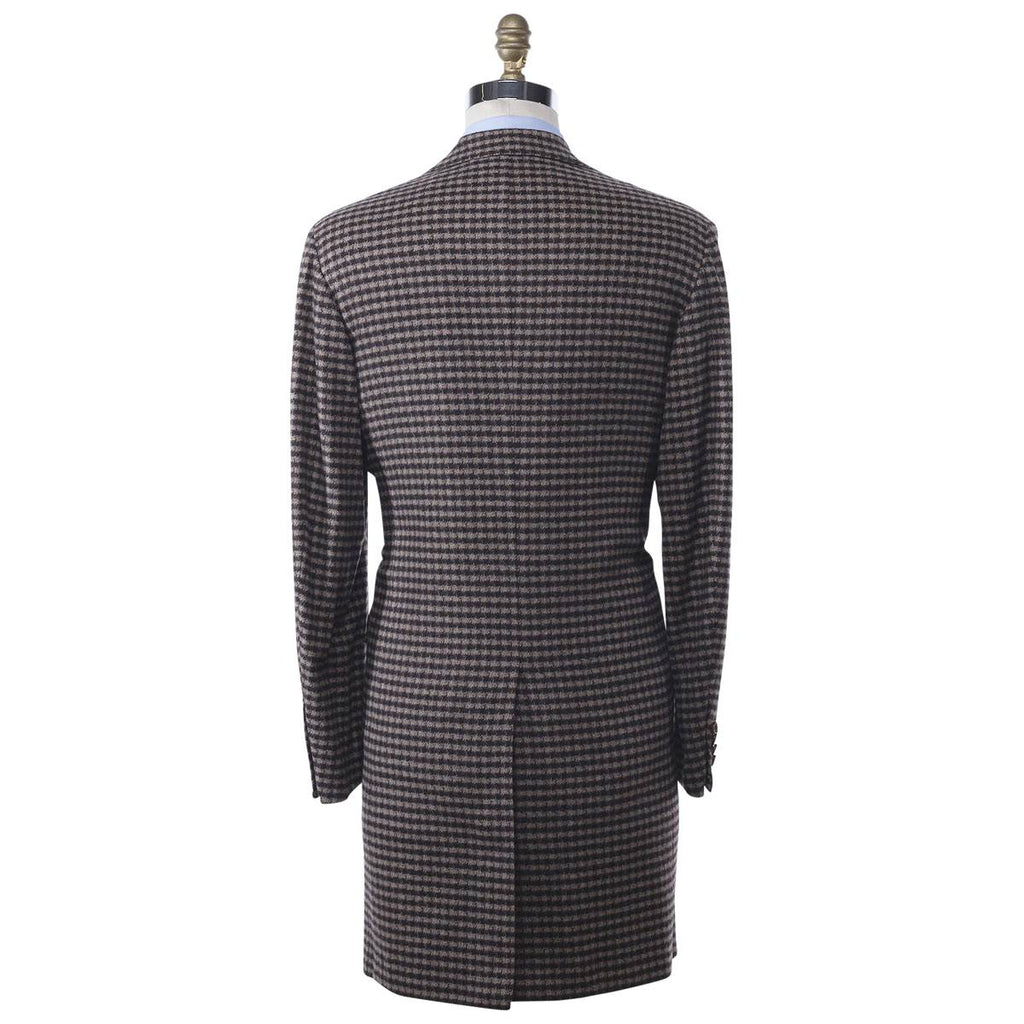 KITON Beige Brown Cashmere Overcoat