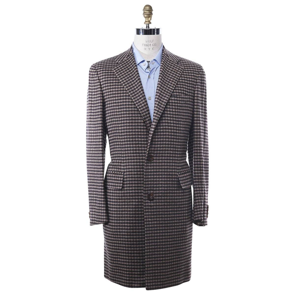 KITON Beige Brown Cashmere Overcoat