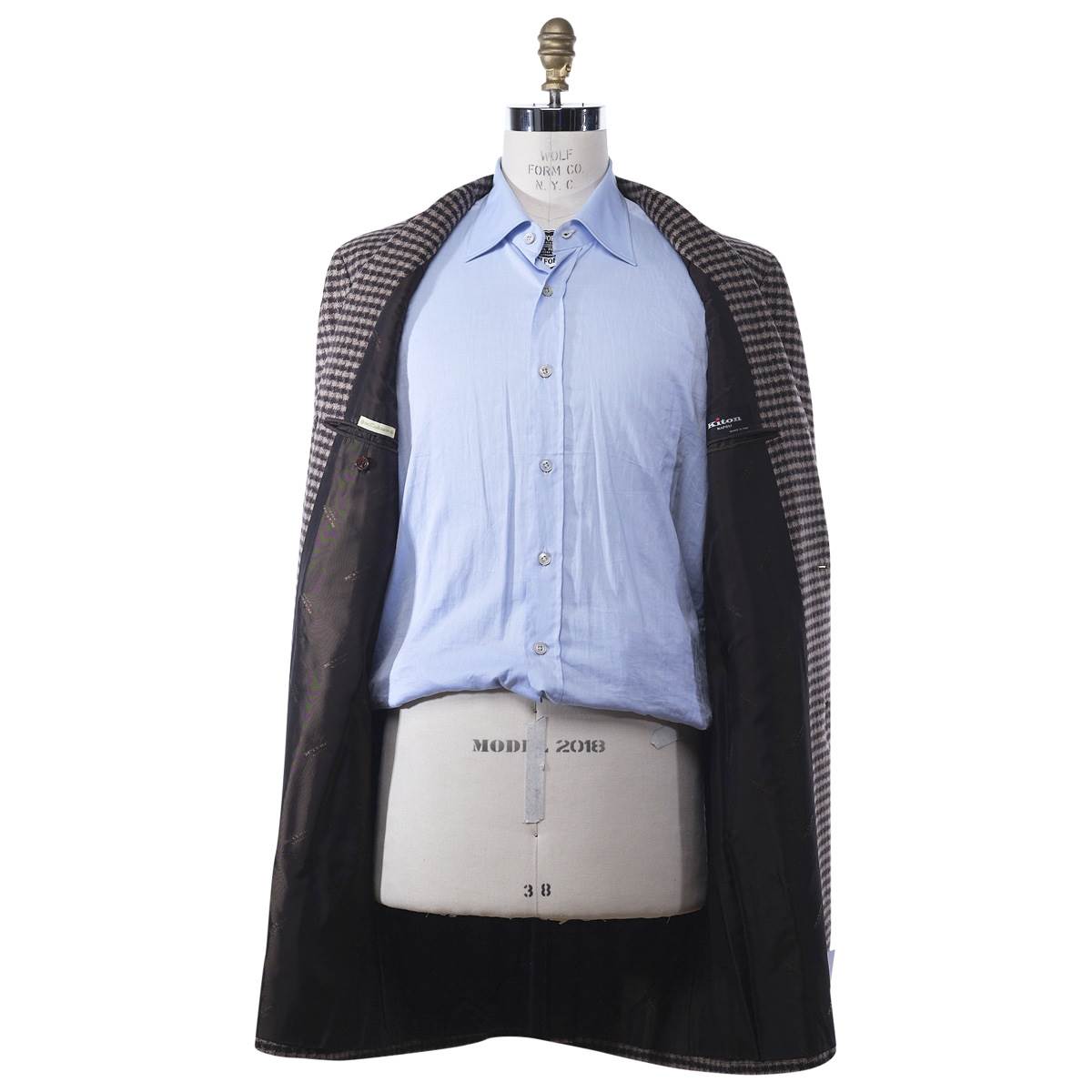 KITON Beige Brown Cashmere Overcoat