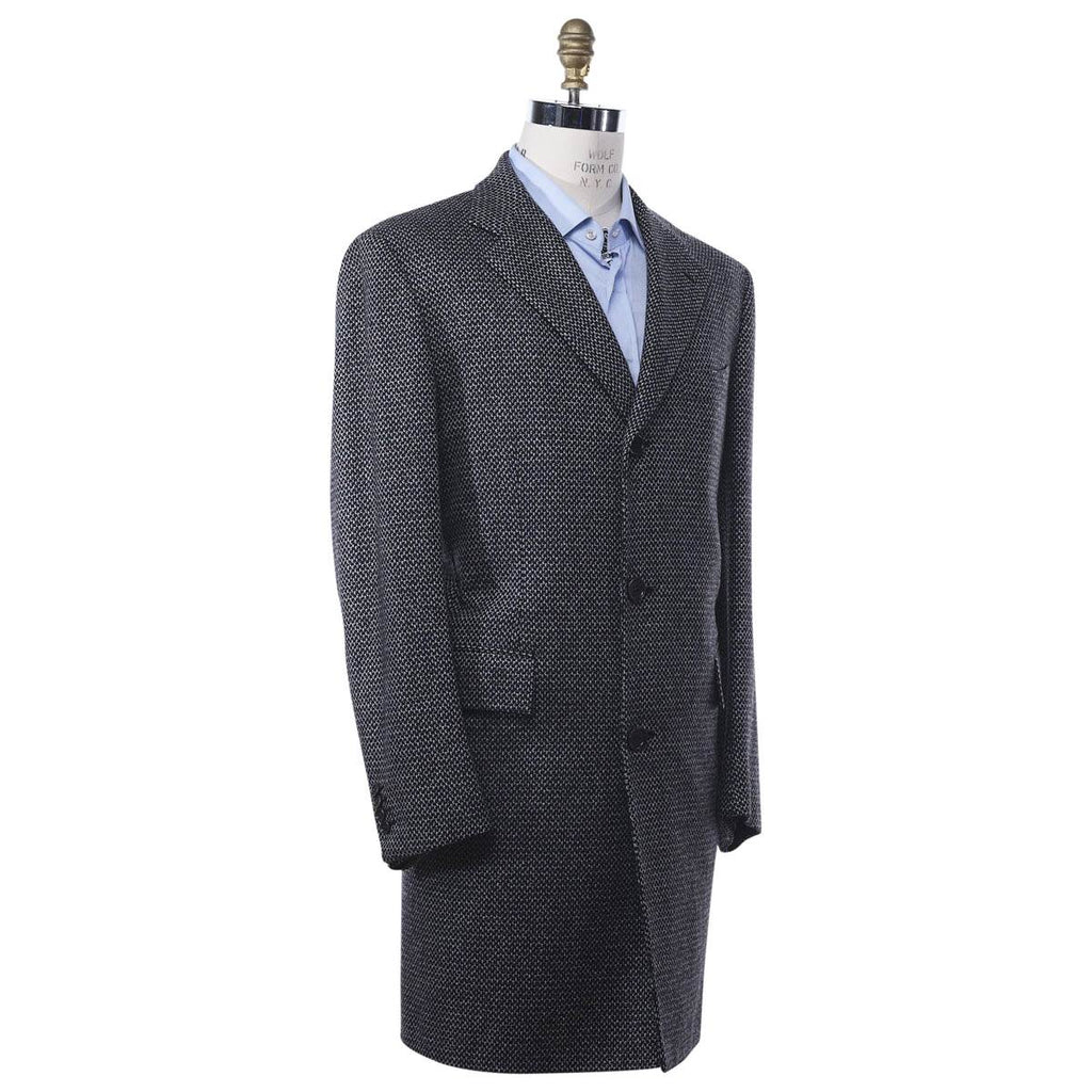 Kiton KITON Gray Cashmere Silk Overcoat Gray 001