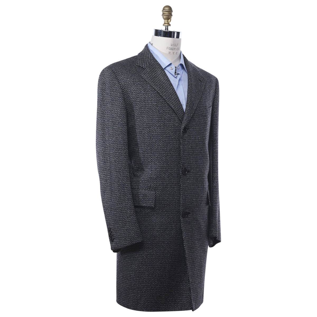 Kiton KITON Gray Cashmere Silk Overcoat Gray 001
