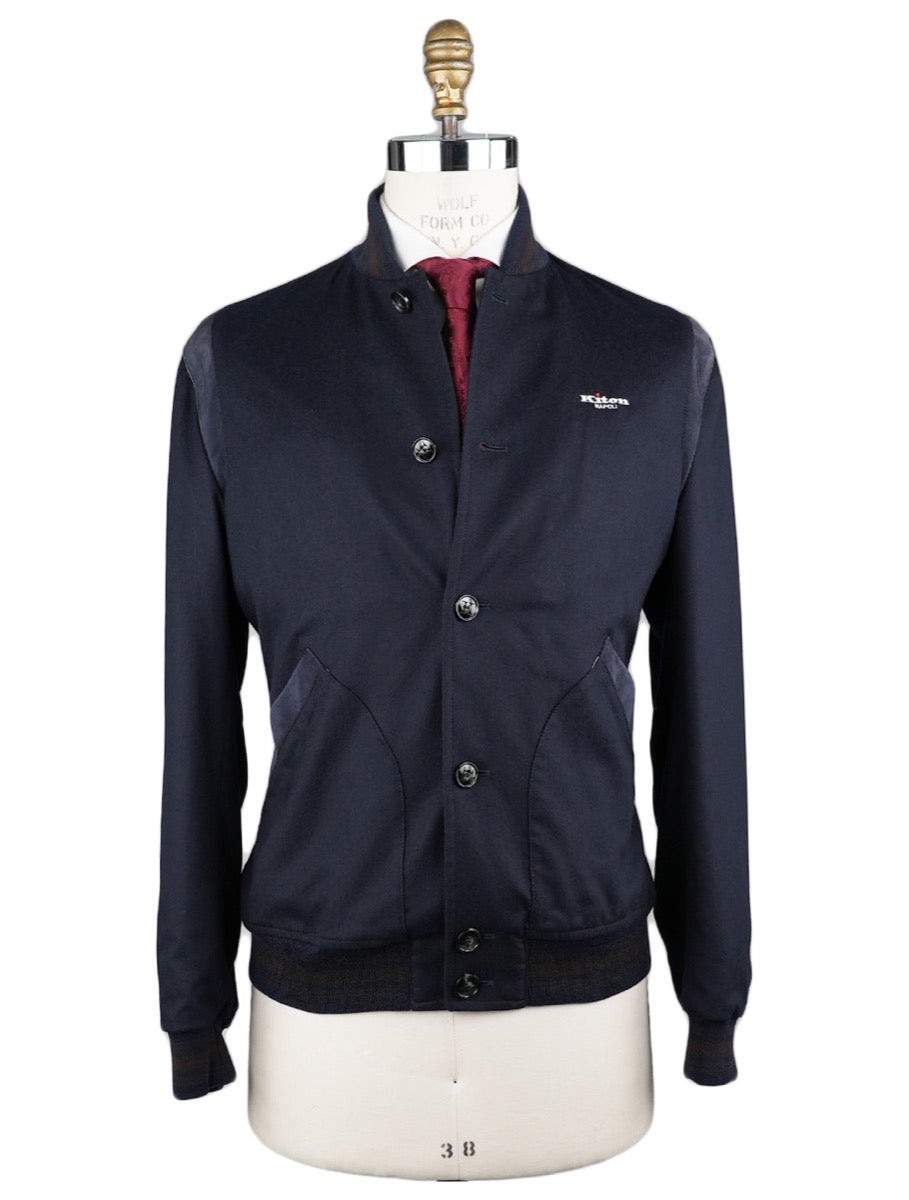 KITON Blue Cashmere Coat