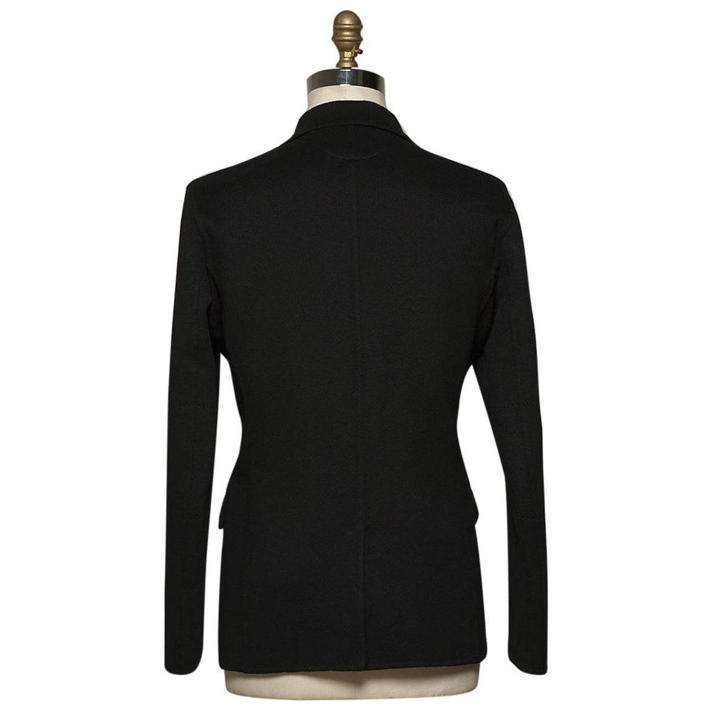 KITON Black Cashmere Double Breasted Coat