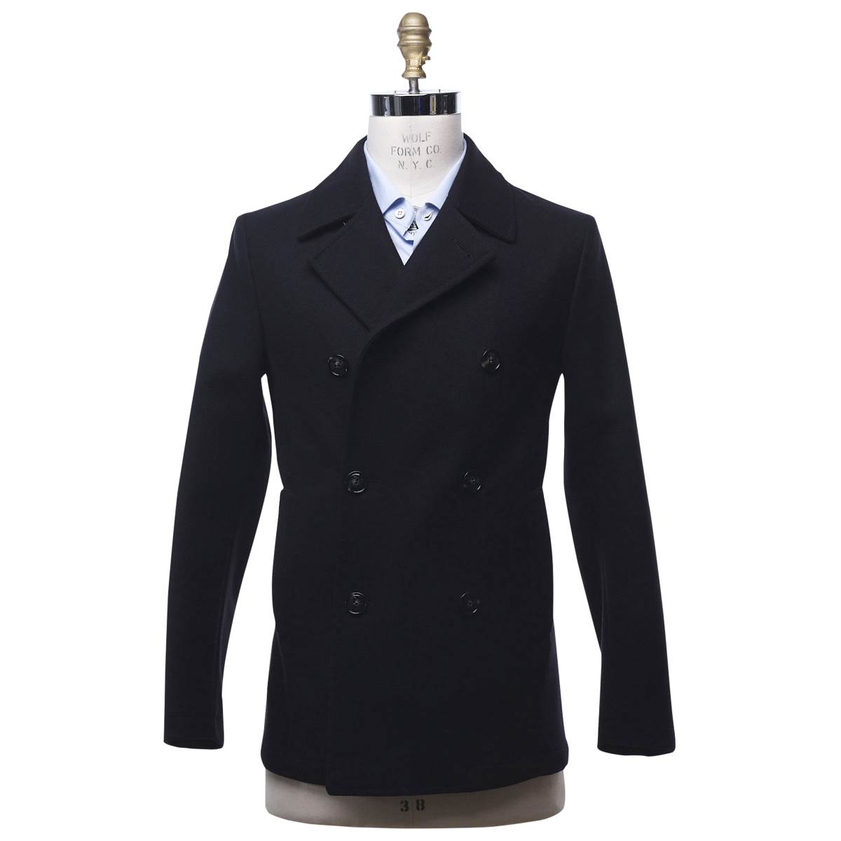 Kiton KITON Dark Blue Wool Double Breasted Coat Dark Blue 000