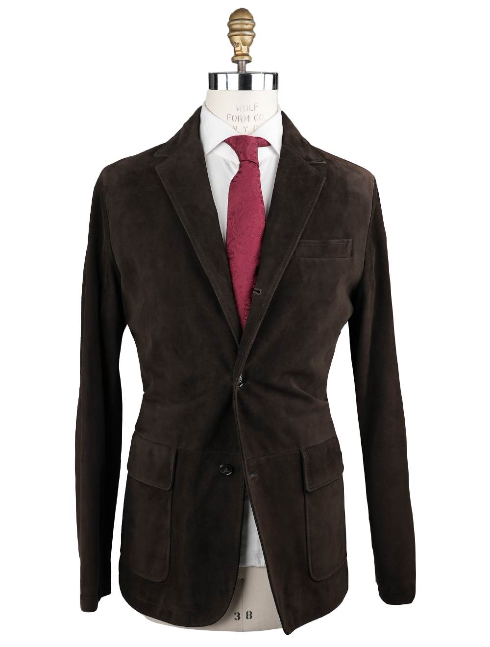 Kiton KITON Brown Leather Reindeer Coat Brown 000