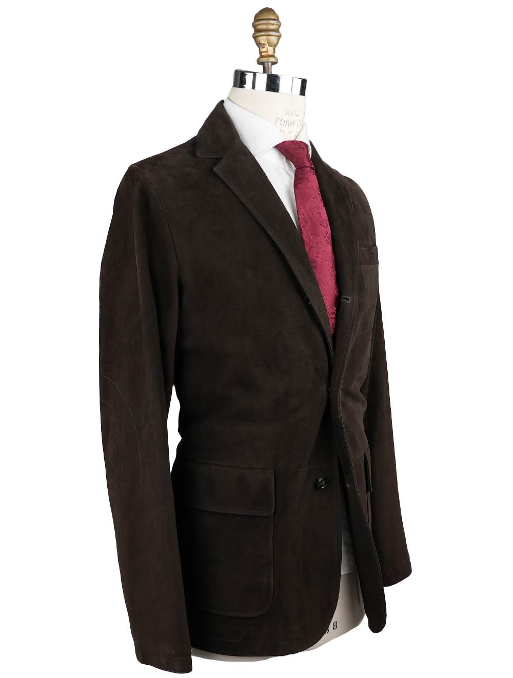 Kiton KITON Brown Leather Reindeer Coat Brown 001