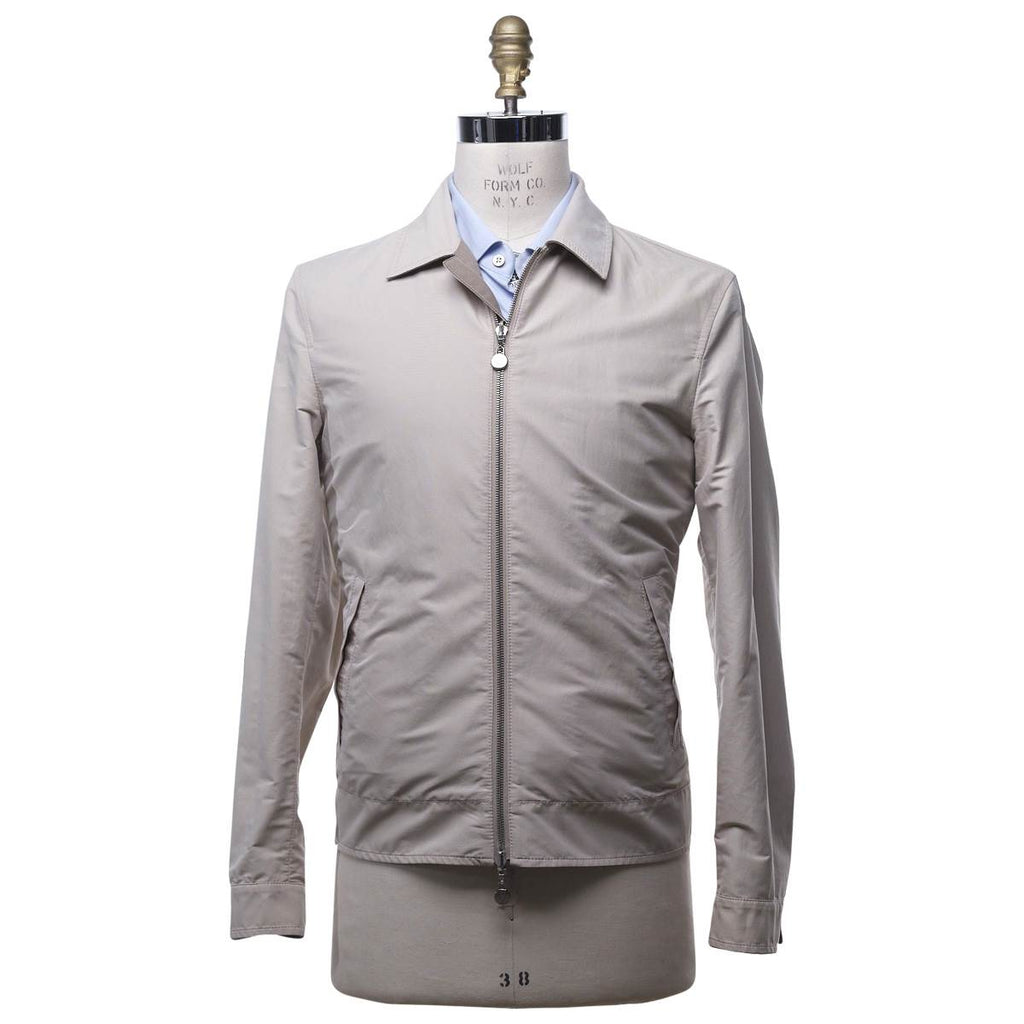 KITON Beige Wool Cotton Reverse Coat