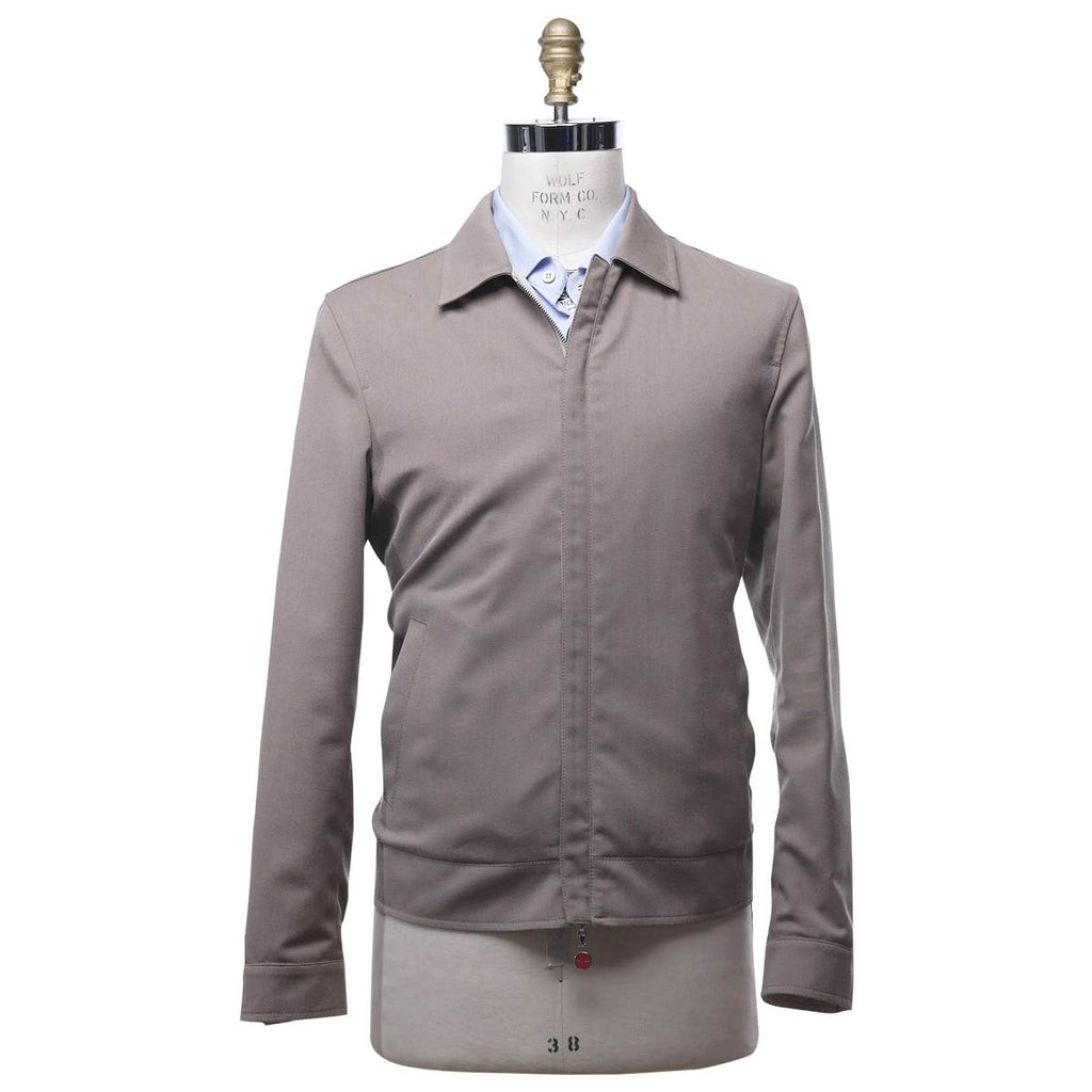 KITON Beige Wool Cotton Reverse Coat