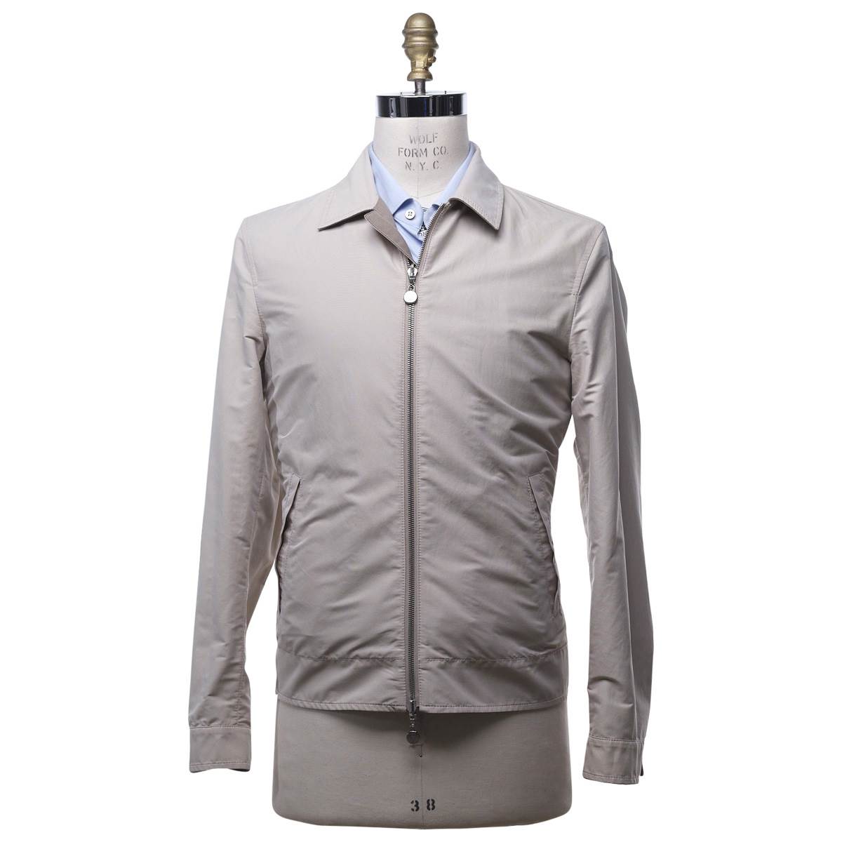 KITON Beige Wool Cotton Reverse Coat