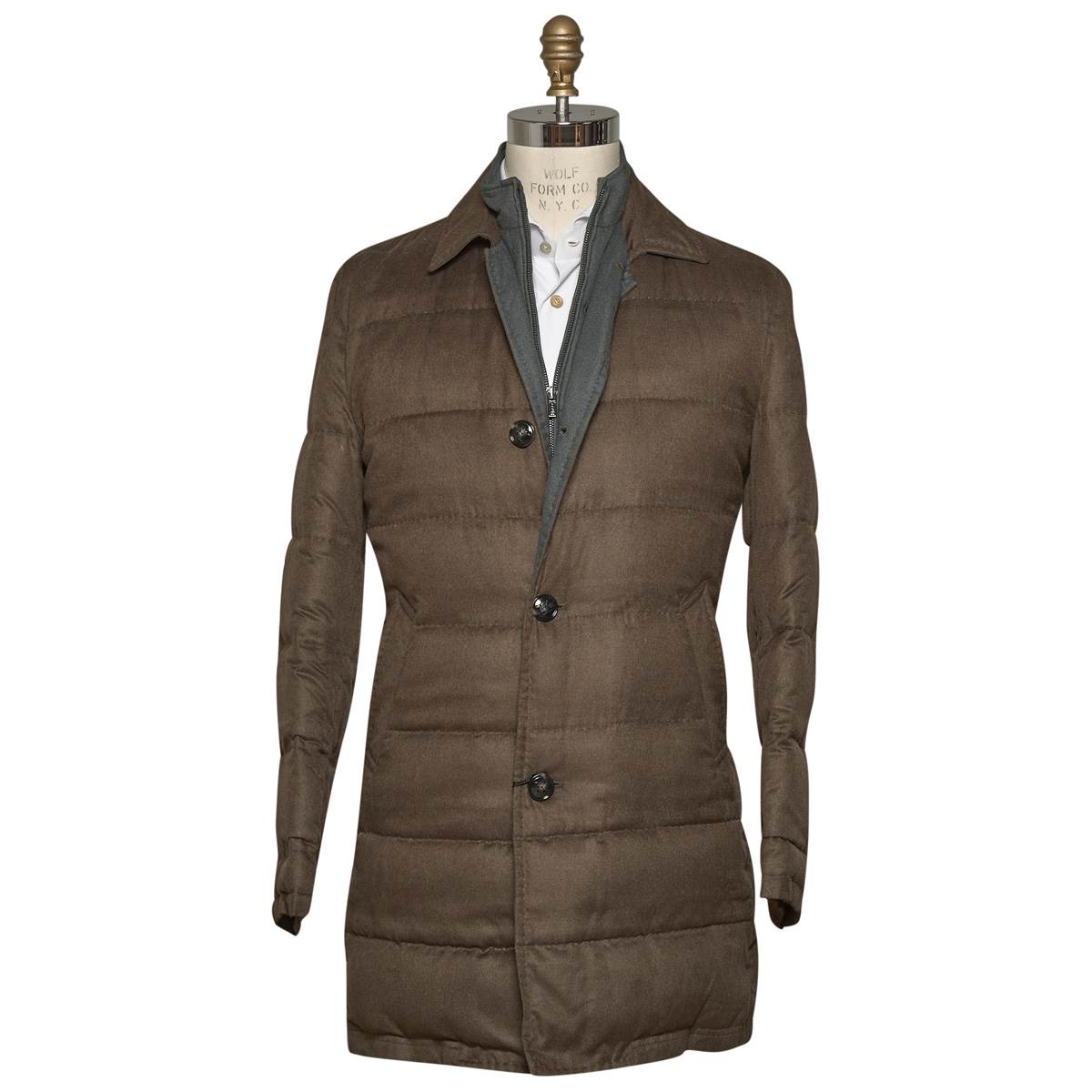 Kiton KITON Brown Silk Coat Brown 000