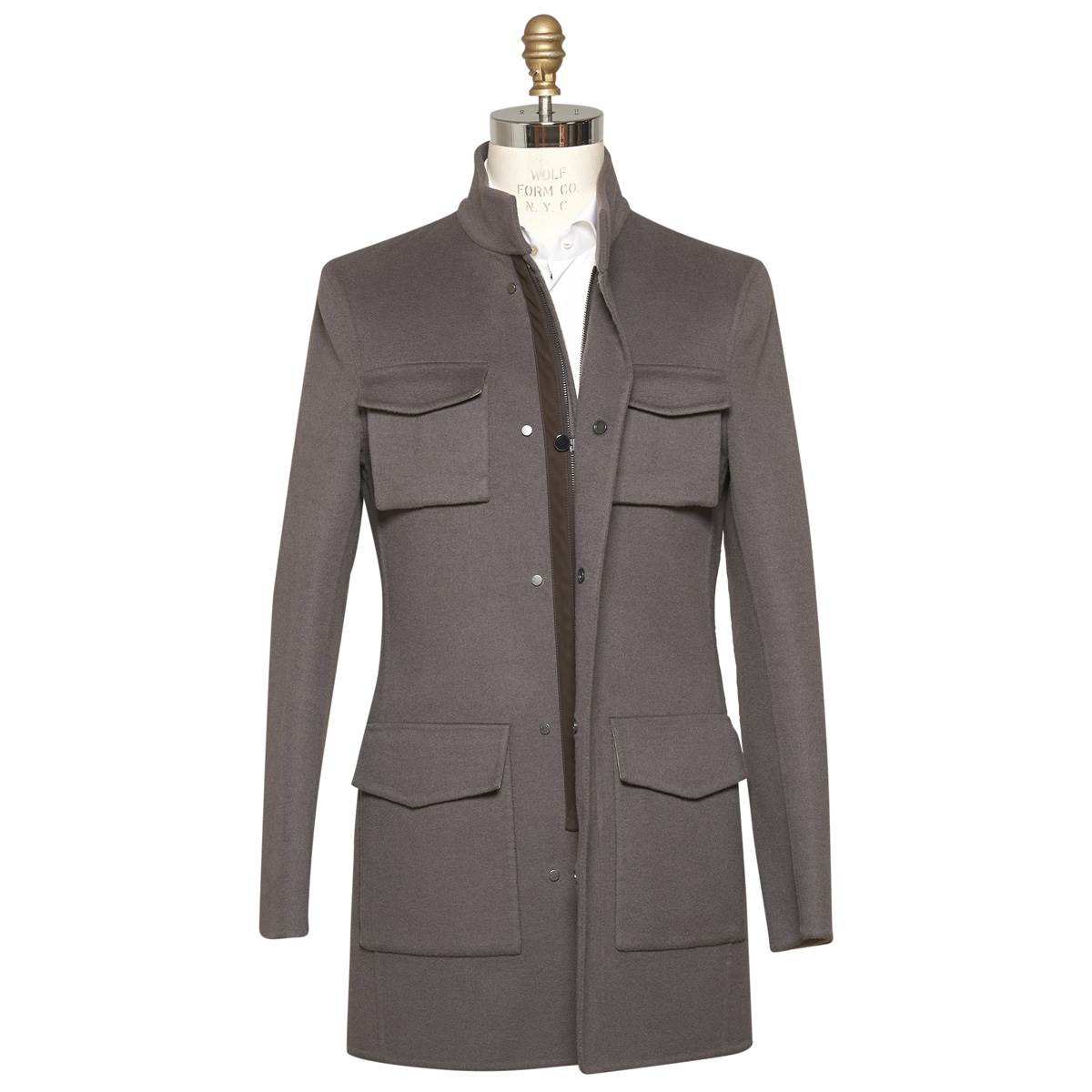 KITON Brown Cashmere Coat