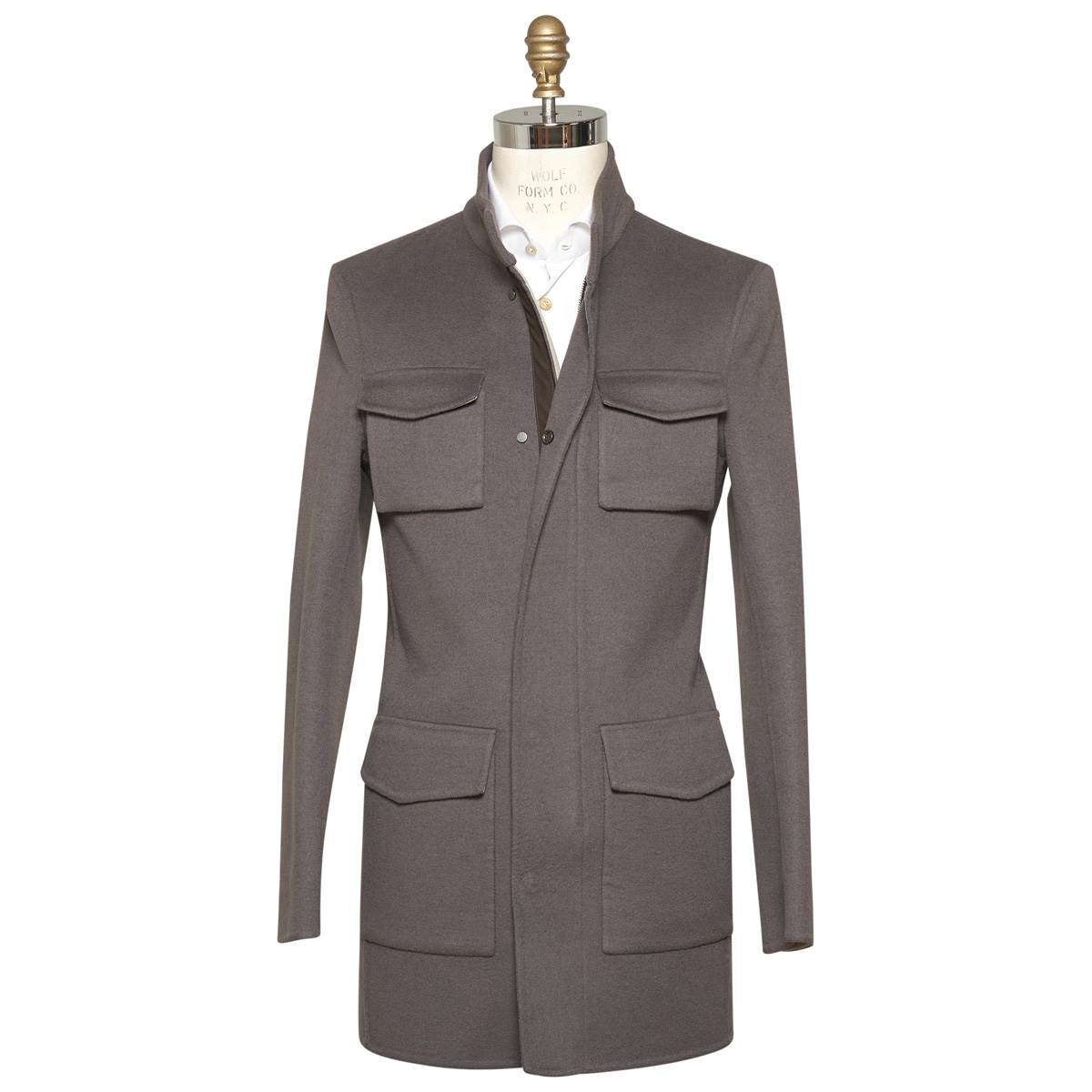 KITON Brown Cashmere Coat