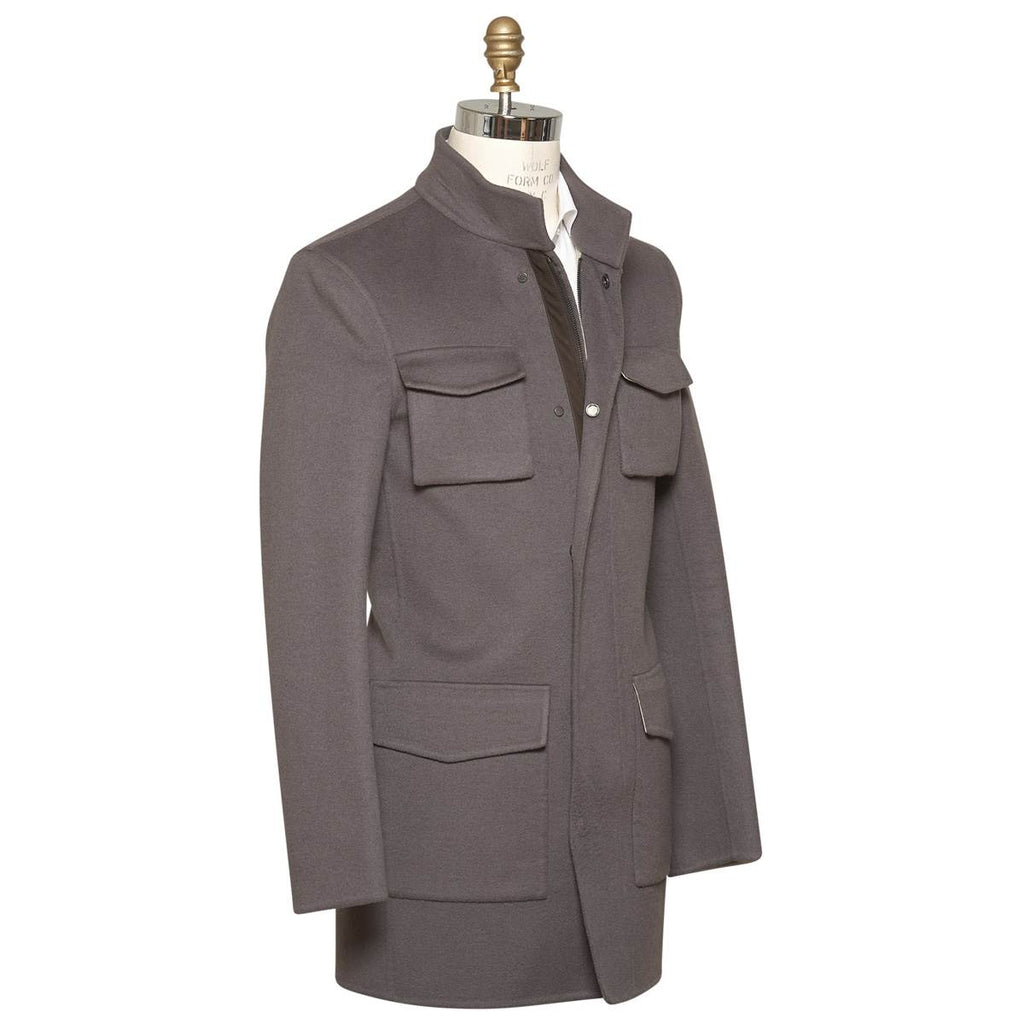 KITON Brown Cashmere Coat