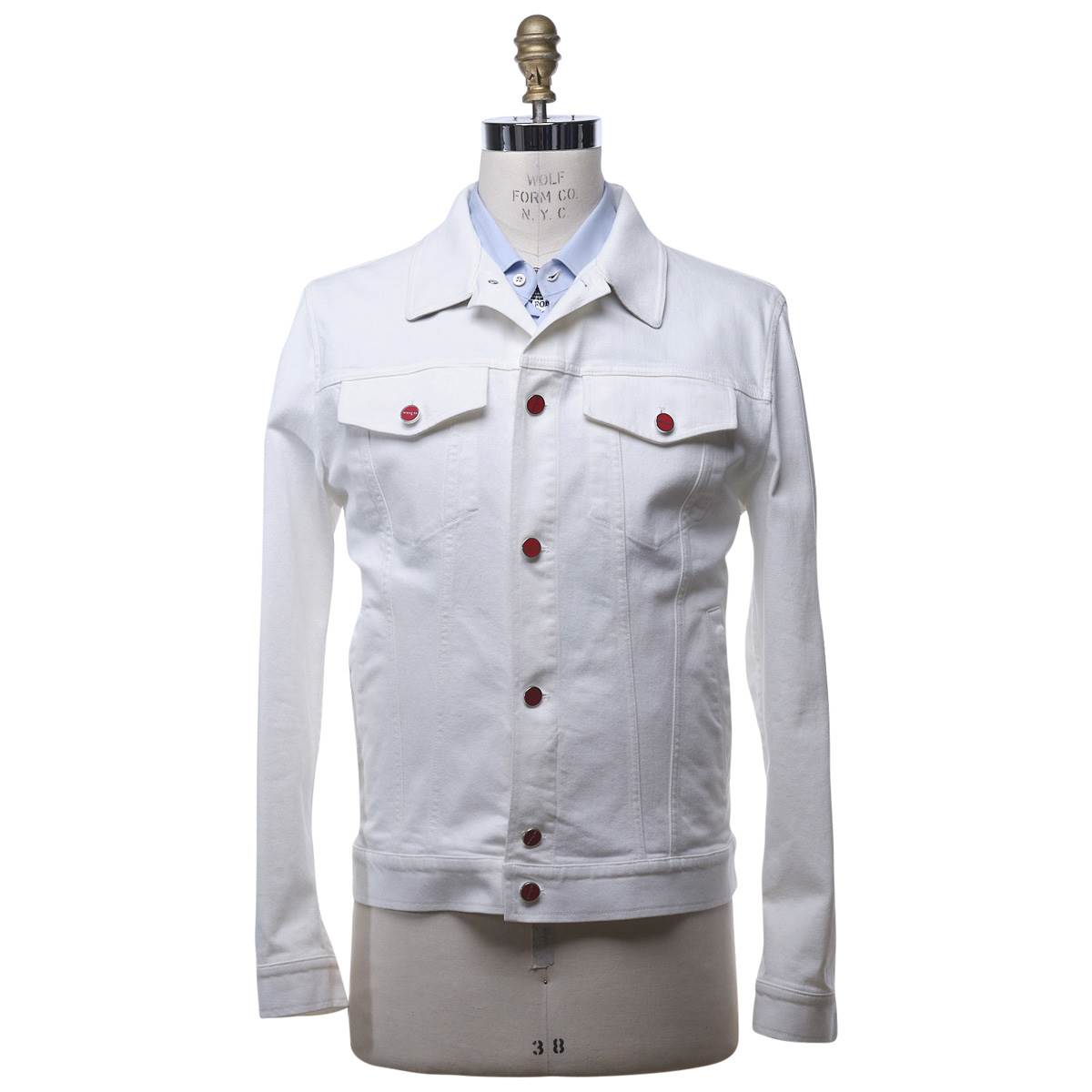 KITON White Cotton El Coat