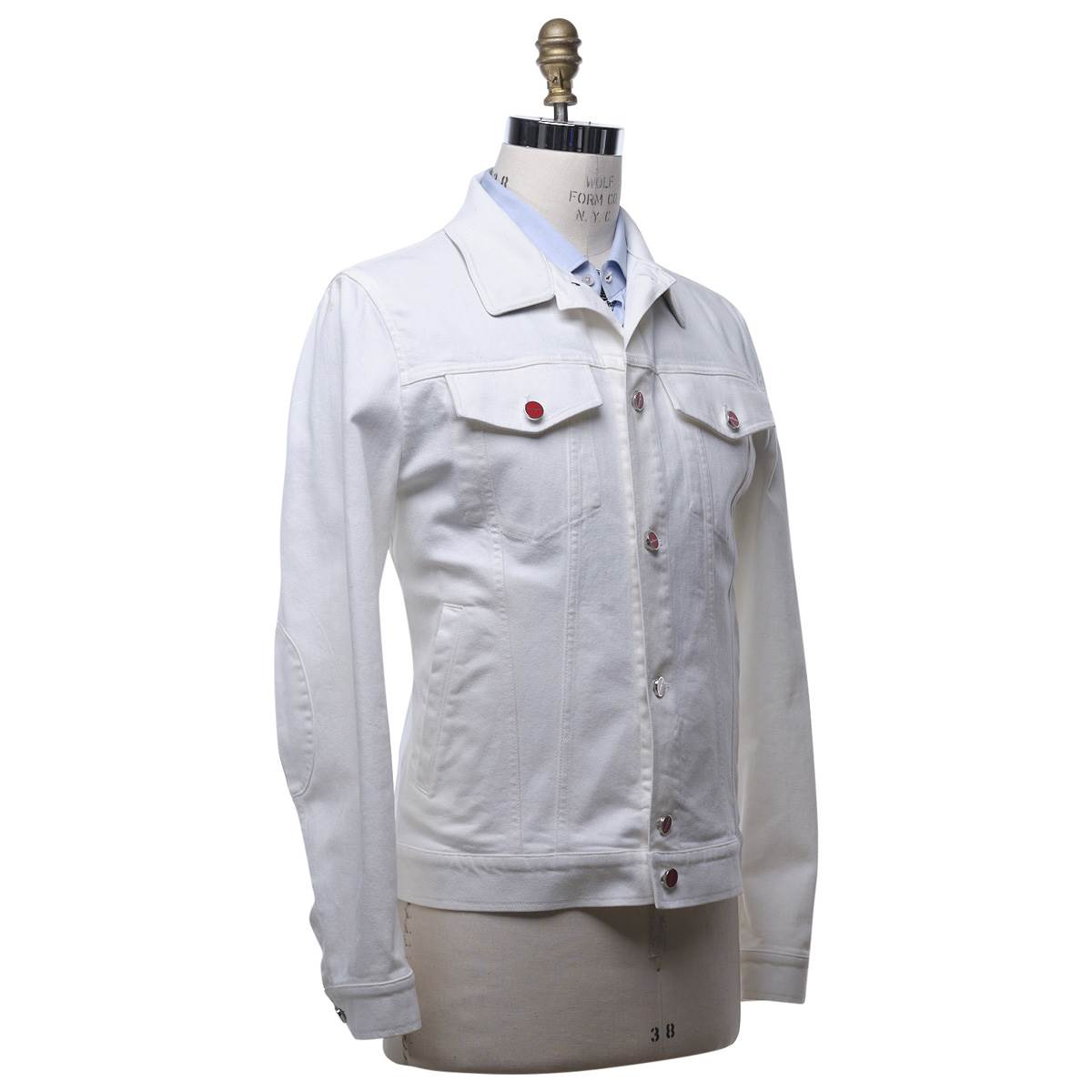 KITON White Cotton El Coat