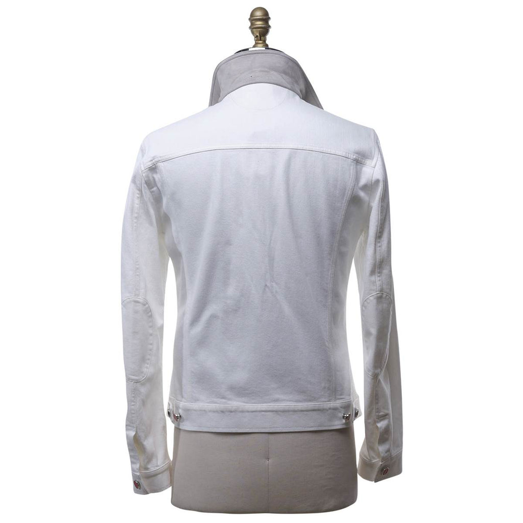 KITON White Cotton El Coat