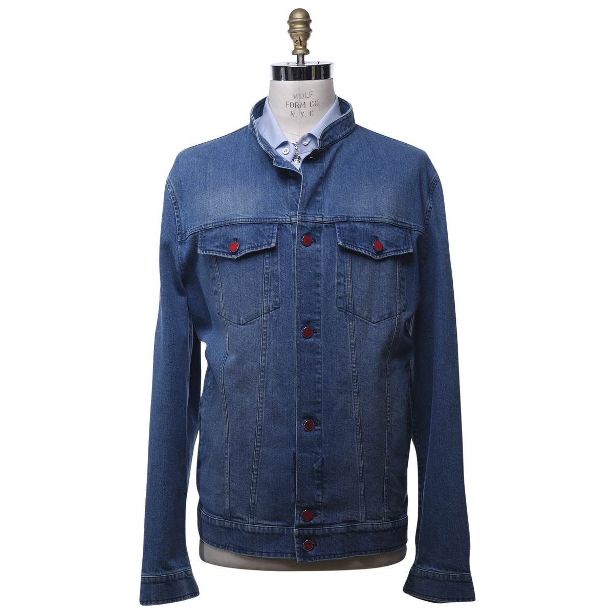 Kiton KITON Blue Cotton Ea Coat Blue 000