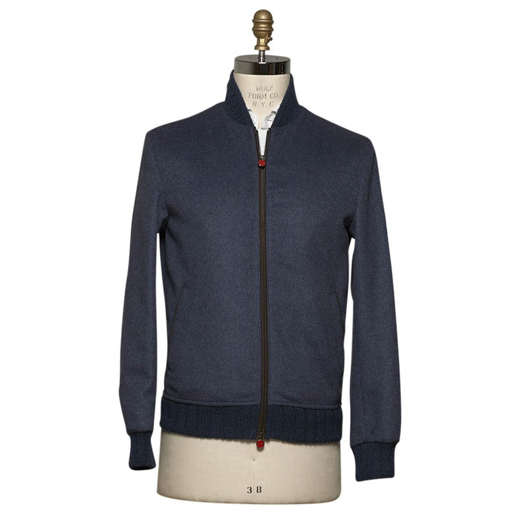 Kiton KITON Blue Cashmere Coat Blue 000