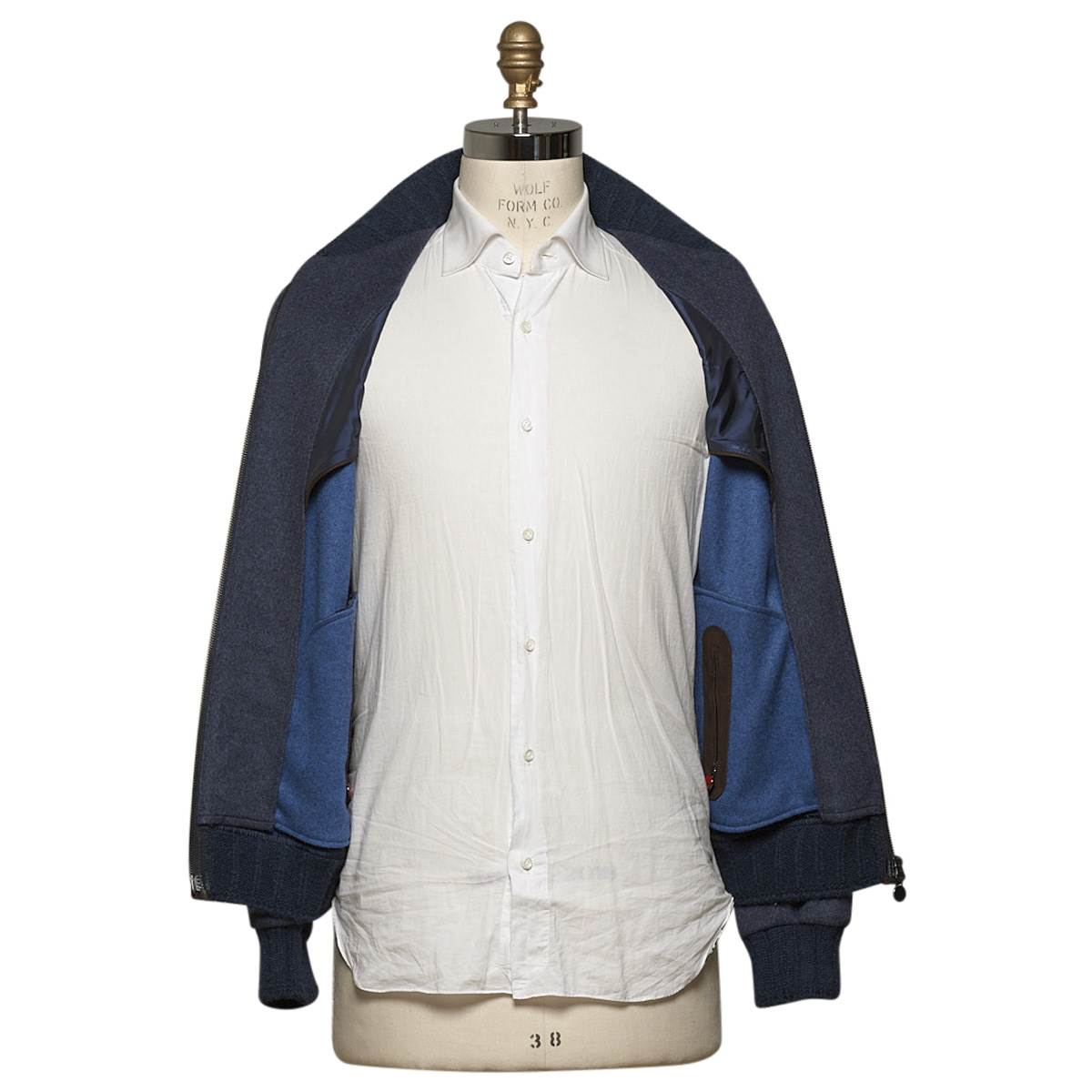 KITON Blue Cashmere Coat