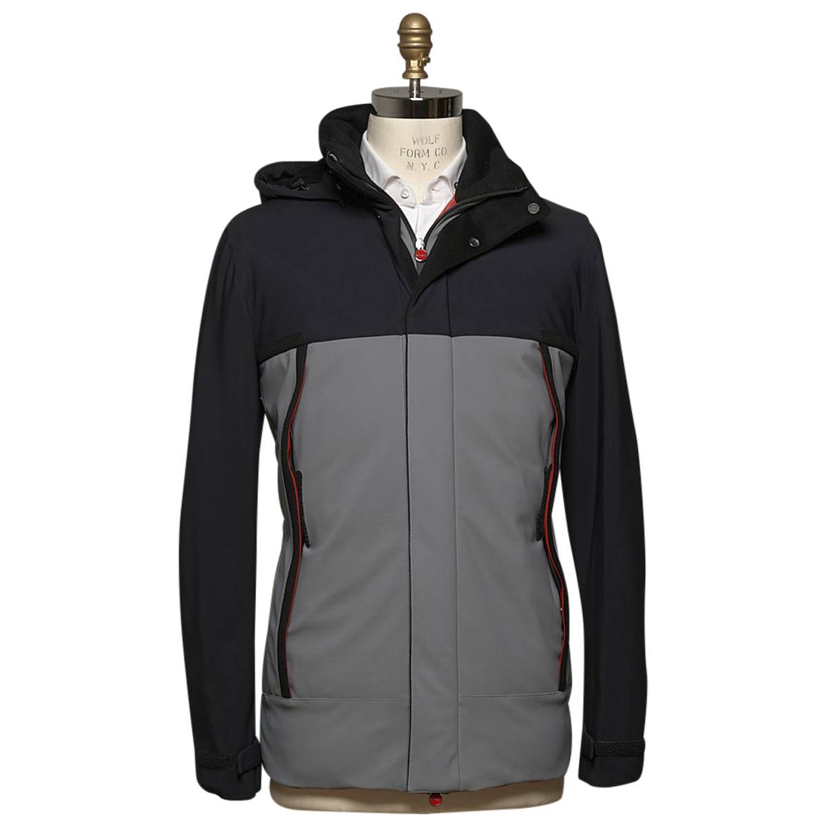 Kiton KITON Gray Black Pa Ea Snow Coat Gray/Black 000