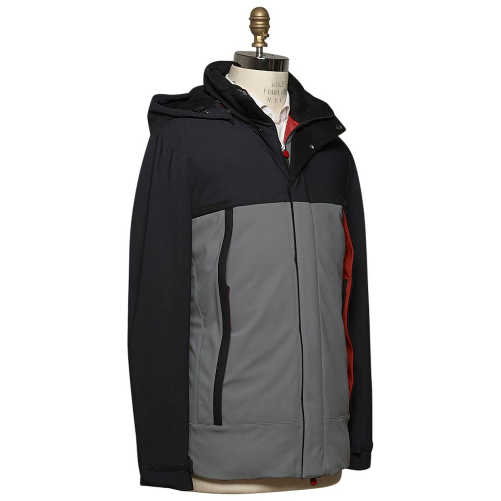 Kiton KITON Gray Black Pa Ea Snow Coat Gray/Black 001