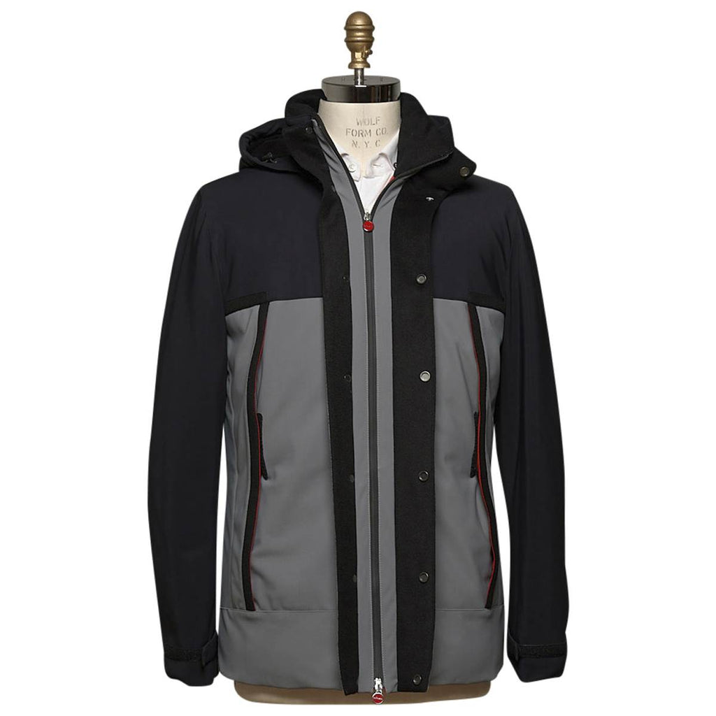 KITON Gray Black Pa Ea Snow Coat