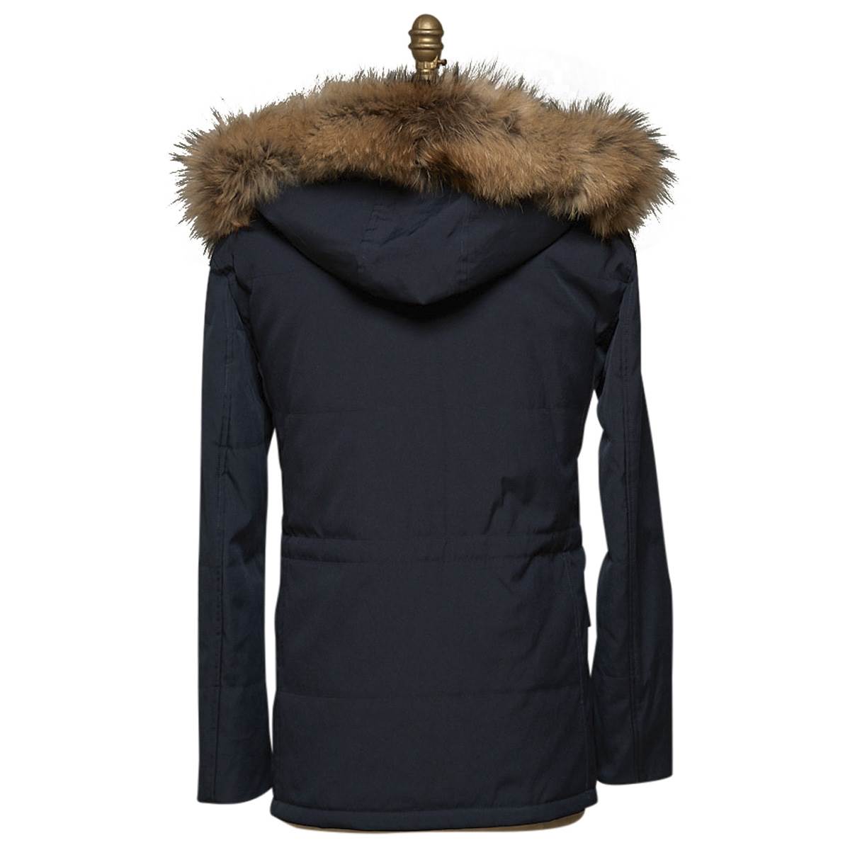 KITON Blue Pl Cotton Murmaski Coat