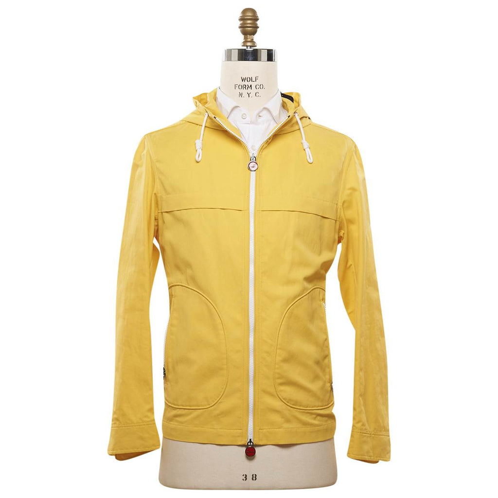 KITON Yellow Cotton Ab Coat