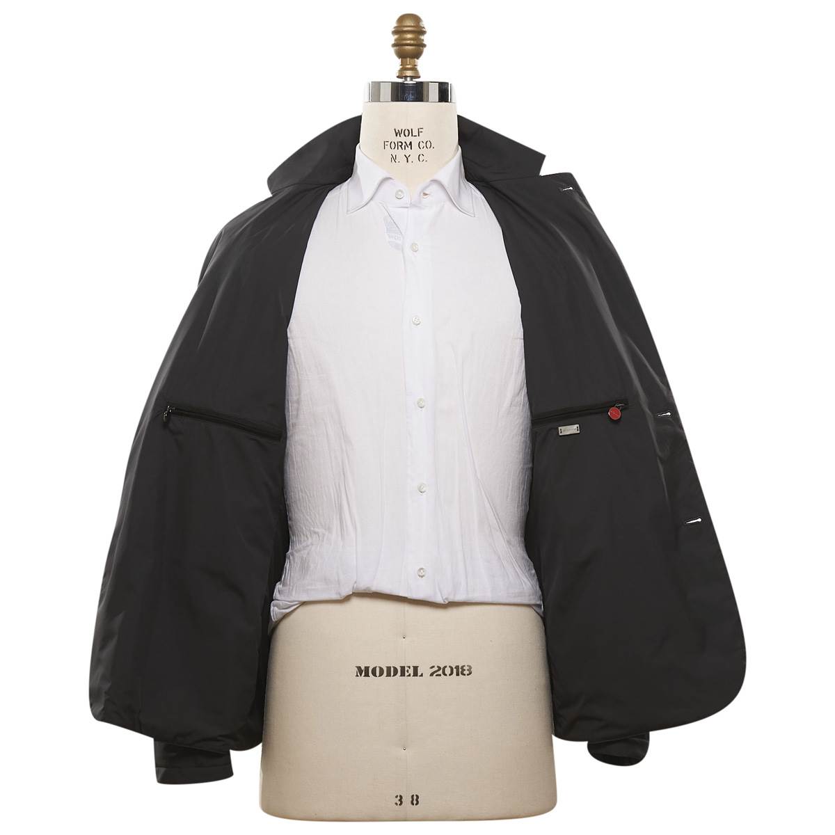 KITON Blue Wool Silk Coat