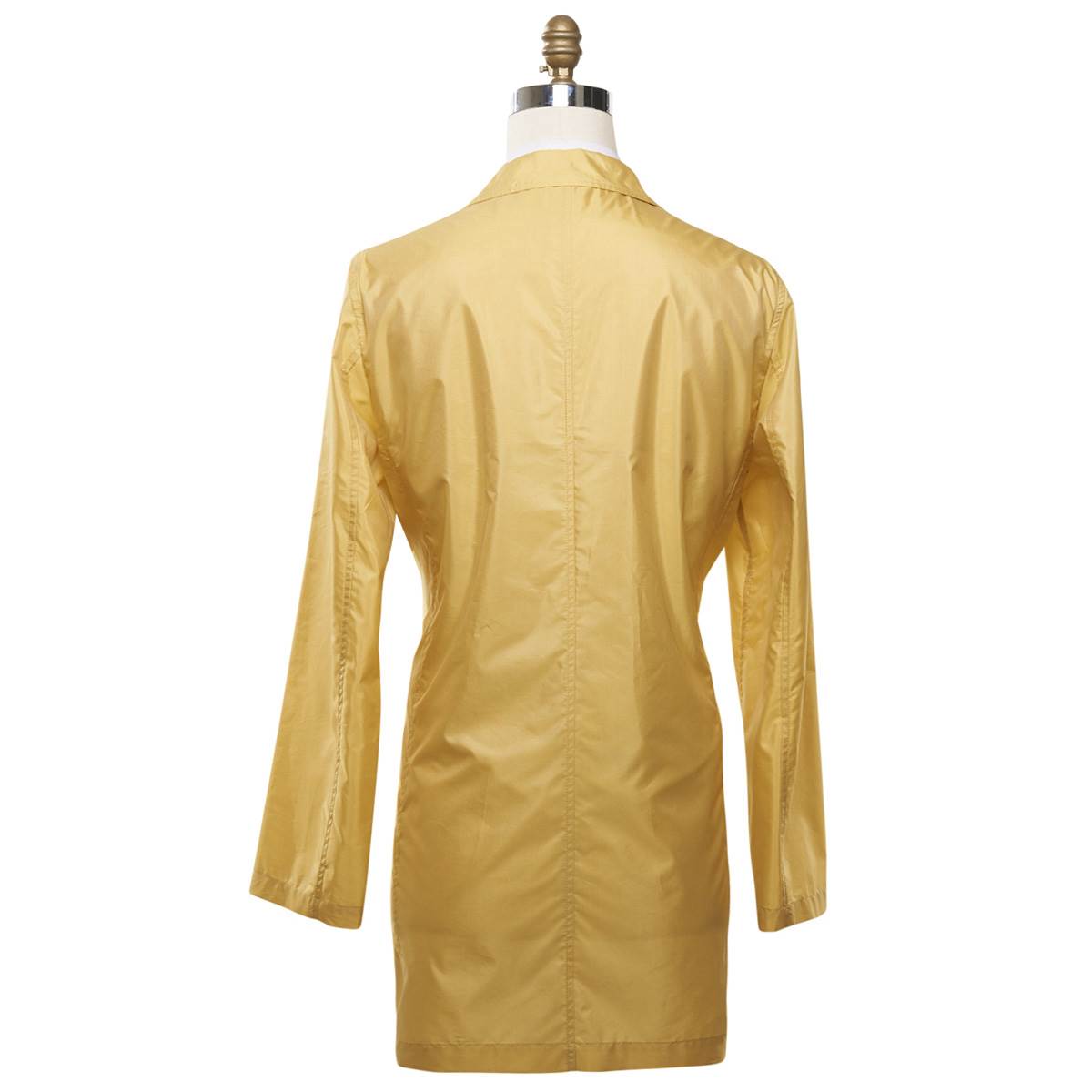 KITON Yellow Pl Silk Packable Rain Coat