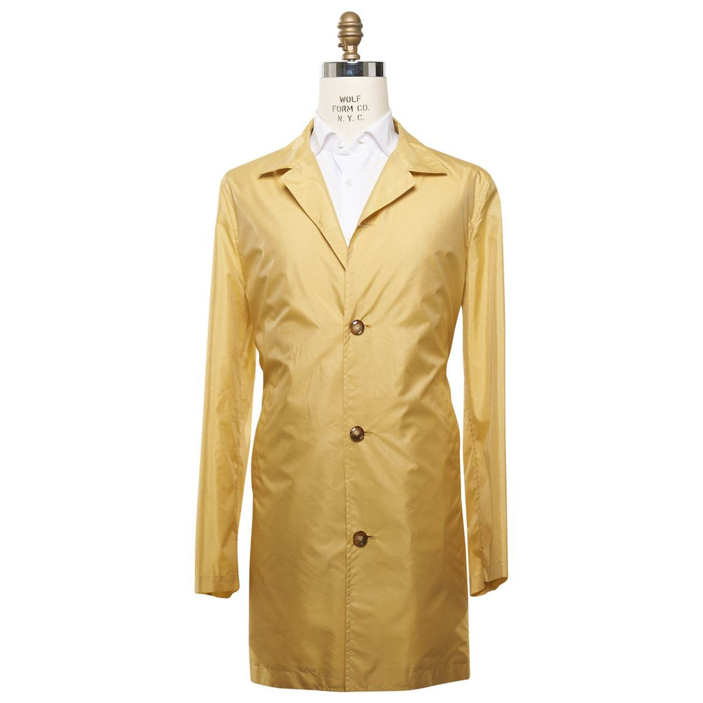 KITON Yellow Pl Silk Packable Rain Coat