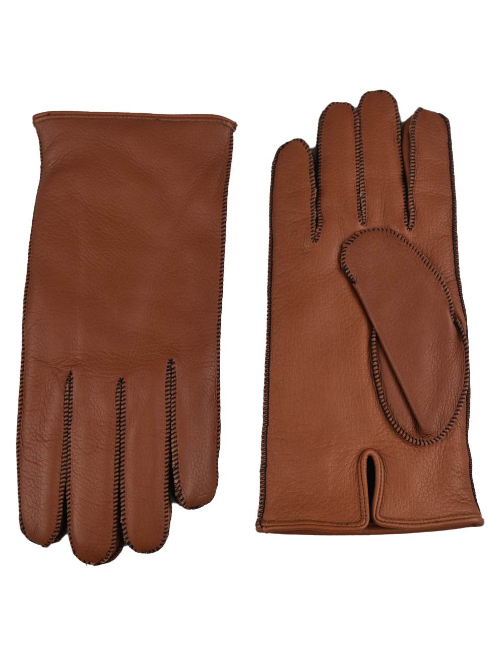 Kiton Kiton Brown Leather Gloves Brown 000